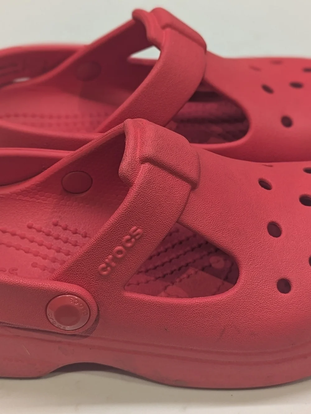 Crocs Kids Red Slip-On Clog Sandals